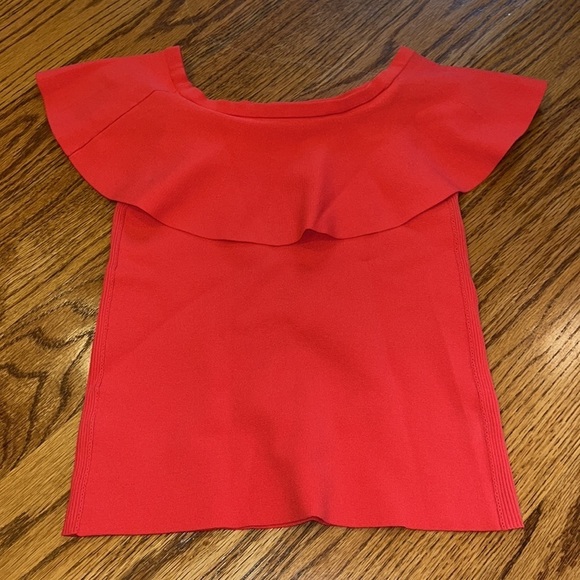 Parker Woman’s Red Ruffle Top Size XS - Picture 3 of 4